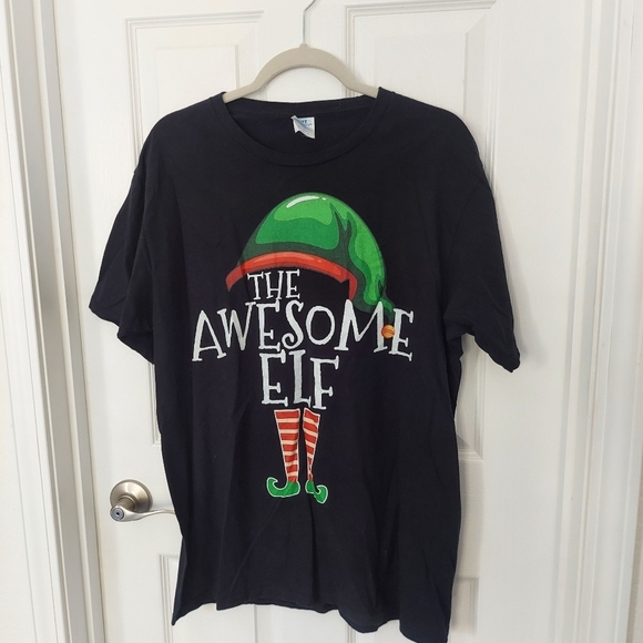 Port and Company Other - The Awesome Elf Graphic Tee Large